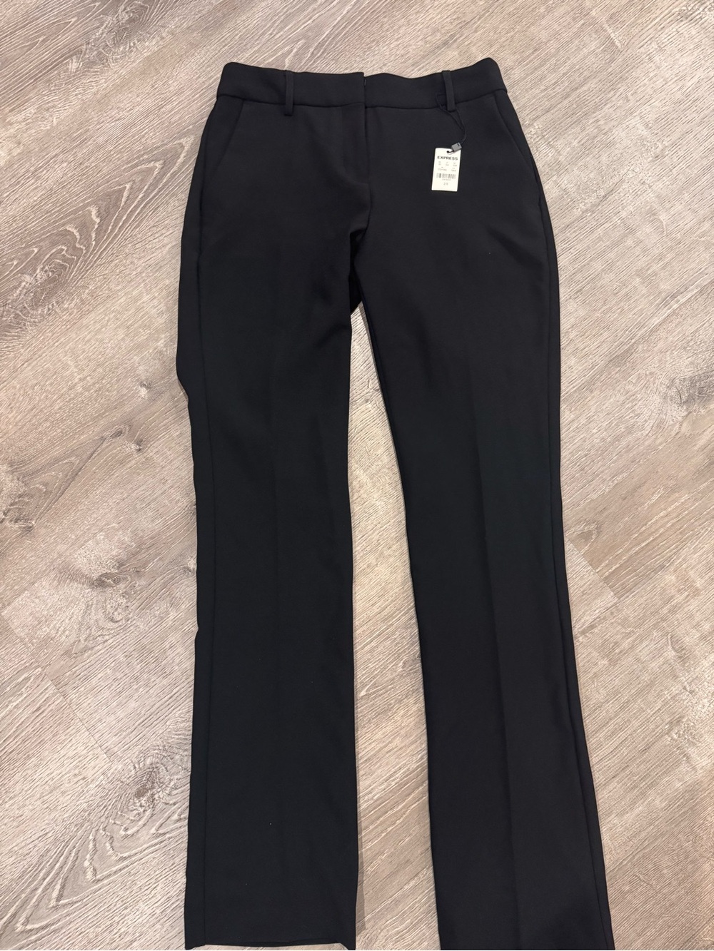 Express Black Mid-Waist Dress Pants